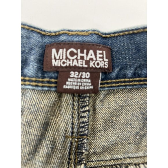 Michael Kors Jeans Mens 32 Blue 100% Cotton Straight Jeans 32 X 30 Casual Preppy - Picture 13 of 15